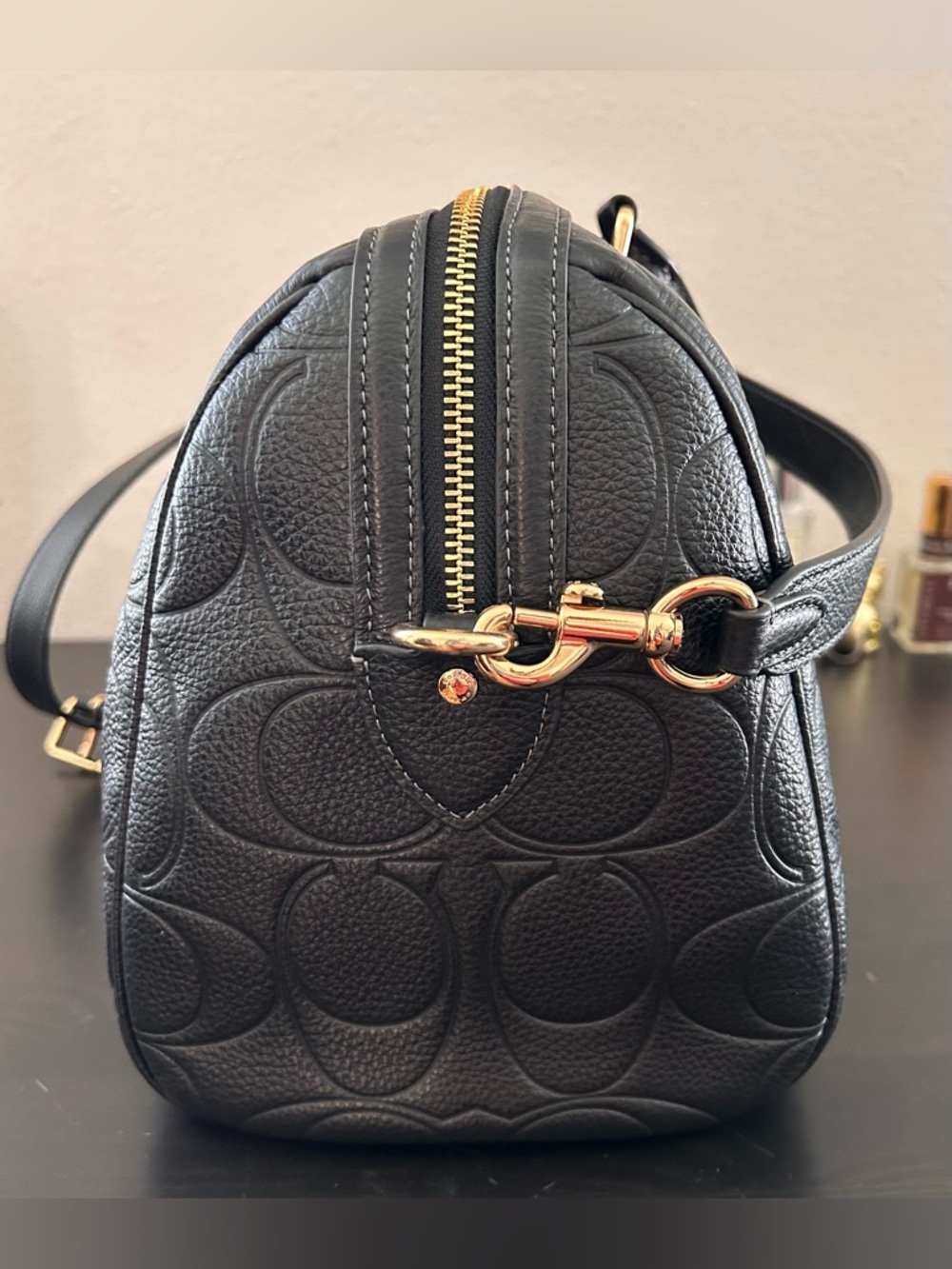 Coach Large Rowan Satchel Bag Signature Leather - Picture 4 of 6